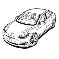 Tesla - Disegni da colorare gratuiti Tesla - Disegni da colorare gratuiti