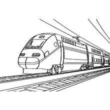 Treno / Locomotiva - Disegni da colorare gratuiti Treno / Locomotiva - Disegni da colorare gratuiti