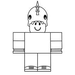 Disegno Personaggio cubico con maschera a elmo spinoso da colorare Disegno Personaggio cubico con maschera a elmo spinoso da colorare