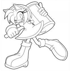Amy Rose - Disegni da colorare gratuiti