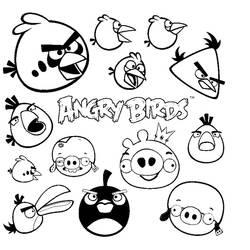 Angry Birds - Disegni da colorare gratuiti