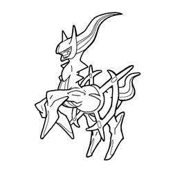 Arceus - Disegni da colorare gratuiti