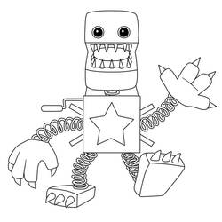 Disegno Boxy Boo in piedi con arti a molla da colorare