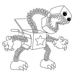 Disegno Boxy Boo in piedi su gambe a molla da colorare