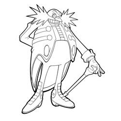 Dr. Eggman - Disegni da colorare gratuiti