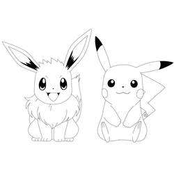 Eevee - Disegni da colorare gratuiti