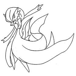 Gardevoir - Disegni da colorare gratuiti