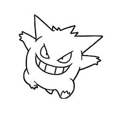 Gengar - Disegni da colorare gratuiti