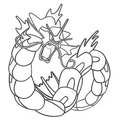 Gyarados - Disegni da colorare gratuiti