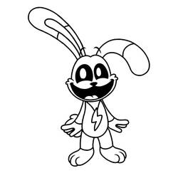 Disegno Hoppy Hopscotch sorridente con le orecchie alzate da colorare