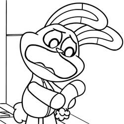 Disegno Hoppy Hopscotch con aria preoccupata da colorare