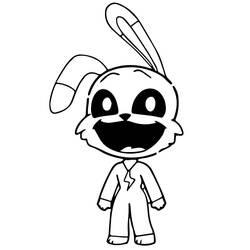 Disegno Hoppy Hopscotch con un grande sorriso da colorare