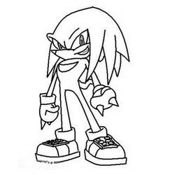 Disegno Knuckles #212920 da stampare e colorare