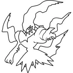 Disegno Darkrai con tentacoli fumosi da colorare