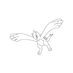 Lugia - Disegni da colorare gratuiti