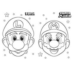 Mario e Luigi - Disegni da colorare gratuiti