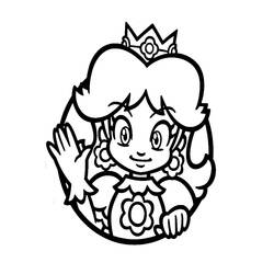 Principessa Daisy - Disegni da colorare gratuiti