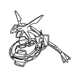 Rayquaza - Disegni da colorare gratuiti