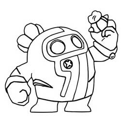 Spike Brawl Stars - Disegni da colorare gratuiti
