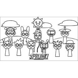 Sprunki Incredibox - Disegni da colorare gratuiti