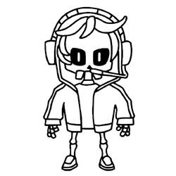 Disegno Rip Streamer di Stumble Guys da colorare