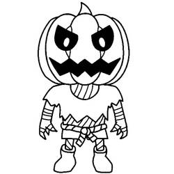 Disegno Jack Lantern in Stumble Guys da colorare