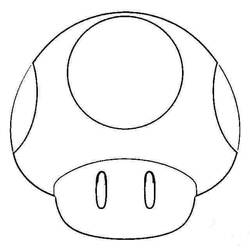 Disegno Fungo di Toad da colorare