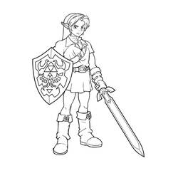 Zelda - Disegni da colorare gratuiti